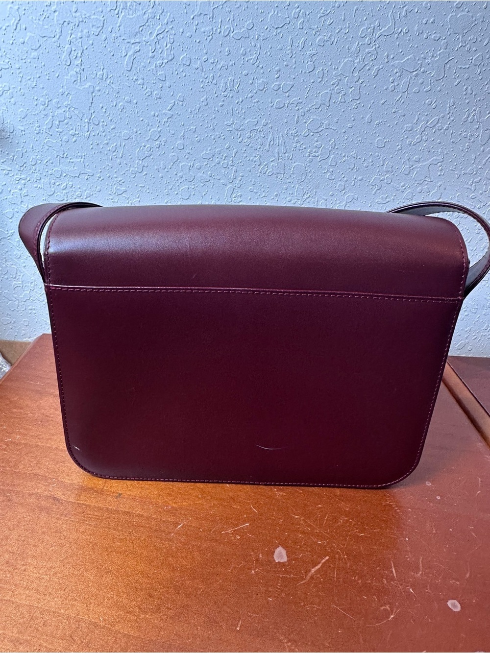 Cartier Wine Leather Shoulder / Crossbody Bag (vintage must de Cartier line) - Picture 2 of 9